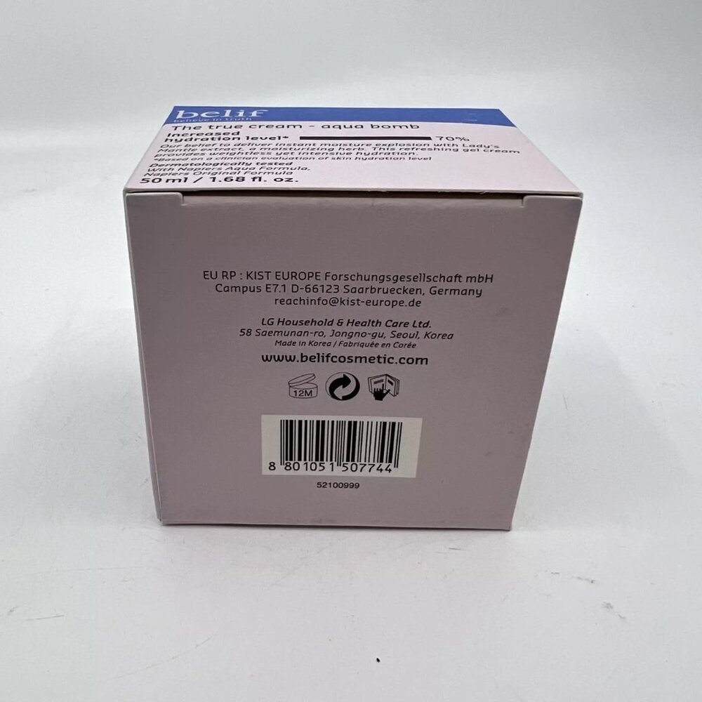 2-PACK Belif the True Cream Aqua Bomb Moisturizer for Combination to Oily 1.68oz - Picture 2 of 4